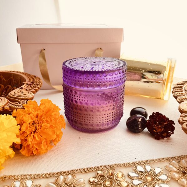 Healing stone | Lavender Aztec votive